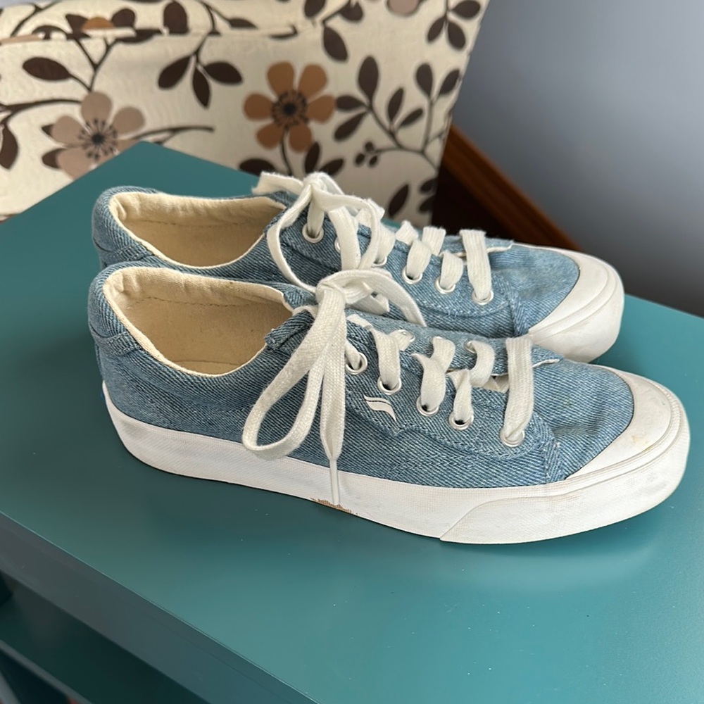 Women’s Keds Denim Blue Canvas Sneakers - Picture 4 of 6